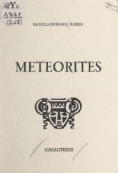 E-book, Météorites, Caractères (réédition numérique FeniXX)
