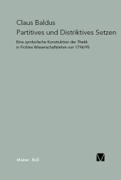 E-book, Partitives und Distriktives Setzen, Felix Meiner Verlag