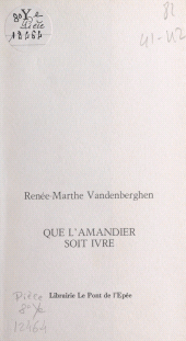 E-book, Que l'amandier soit ivre, FeniXX