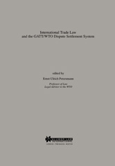 E-book, International Trade Law and the GATT/WTO Dispute Settlement System, Wolters Kluwer