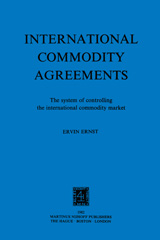 E-book, International Commodity Agreements, Wolters Kluwer