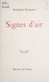 eBook, Signes d'air, Mercure de France (réédition numérique FeniXX)
