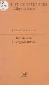 E-book, Introduction à la psychohistoire, Presses universitaires de France (réédition numérique FeniXX)