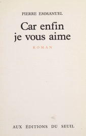 eBook, Car enfin je vous aime, Seuil (réédition numérique FeniXX)