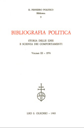 E-book, Bibliografia politica : storia delle idee e scienza dei comportamenti : vol. III (1976), L.S. Olschki