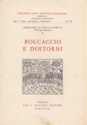 E-book, Miscellanea di studi in onore di Vittore Branca : II : Boccaccio e dintorni, L.S. Olschki