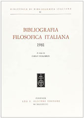 E-book, Bibliografia filosofica italiana : 1981, Leo S. Olschki