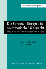 E-book, Die Sprachen Europas in systematischer Ubersicht, Schleicher, August, John Benjamins Publishing Company