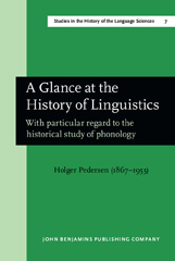 E-book, A Glance at the History of Linguistics, Pedersen, Holger, John Benjamins Publishing Company