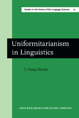 E-book, Uniformitarianism in Linguistics, Christy, T. Craig, John Benjamins Publishing Company