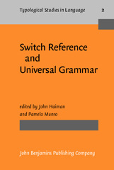 eBook, Switch Reference and Universal Grammar, John Benjamins Publishing Company