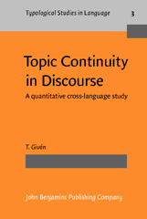 E-book, Topic Continuity in Discourse, John Benjamins Publishing Company
