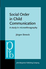 E-book, Social Order in Child Communication, John Benjamins Publishing Company