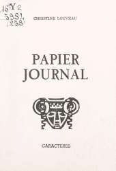 E-book, Papier journal, Caractères (réédition numérique FeniXX)