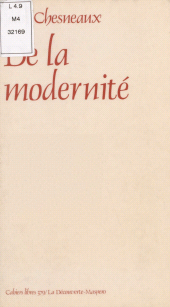 eBook, De la modernité, La Découverte (réédition numérique FeniXX)