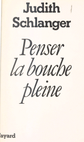 eBook, Penser la bouche pleine, Fayard (réédition numérique FeniXX)