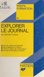 E-book, Explorer le journal, Hatier (réédition numérique FeniXX)