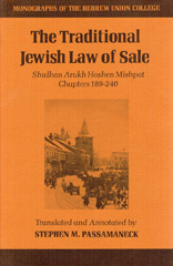 E-book, The Traditional Jewish Law of Sale : Shulhan Arukh Hoshen Mishpat, Chapters 189-240, ISD