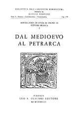 E-book, Miscellanea di studi in onore di Vittore Branca : dal Medioevo al Petrarca, L.S. Olschki