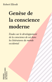 E-book, Genèse de la conscience moderne : Études sur le développement de la conscience de soi dans les littératures du monde occidental, Presses universitaires de France (réédition numérique FeniXX)