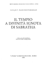 E-book, Il tempio a divinità ignota di Sabratha, Joly, Elda, "L'Erma" di Bretschneider