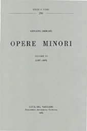 E-book, Opere minori raccolte in occasione del settantesimo natalizio : volume VI (1937-1957), Biblioteca apostolica vaticana