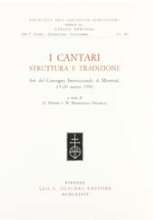 Chapter, Dal cantare alla novella : La donna del Vergiù e Matteo Bandella, L.S. Olschki