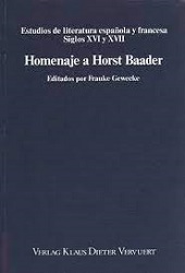 E-book, Estudios de literatura española y francesa Siglos XVI y XVII : Homenaje a Horst Baader, Iberoamericana Editorial Vervuert