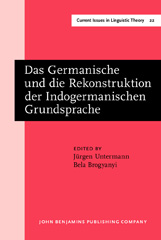 E-book, Das Germanische und die Rekonstruktion der Indogermanischen Grundsprache, John Benjamins Publishing Company