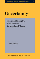 E-book, Uncertainty, Bonatti, Luigi, John Benjamins Publishing Company