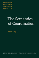 E-book, The Semantics of Coordination, Lang, Ewald, John Benjamins Publishing Company