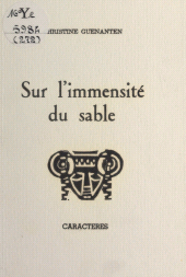 E-book, Sur l'immensité du sable, Caractères (réédition numérique FeniXX)