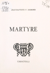 E-book, Martyre, Caractères (réédition numérique FeniXX)