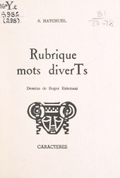 E-book, Rubriques mots diverTs, Caractères (réédition numérique FeniXX)