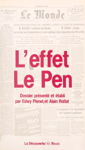 eBook, L'effet Le Pen, La Découverte (réédition numérique FeniXX)