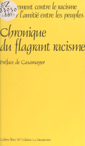 eBook, Chronique du flagrant racisme, La Découverte (réédition numérique FeniXX)