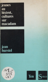 eBook, Jeunes au bistrot, cultures sur macadam, La Découverte (réédition numérique FeniXX)