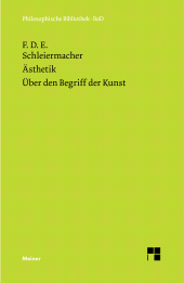 E-book, Ästhetik (1819/25). Über den Begriff der Kunst (1831/32), Felix Meiner Verlag