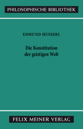 E-book, Die Konstitution der geistigen Welt, Felix Meiner Verlag