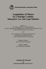 E-book, Acquisition of Shares in a Foreign Country, Wolters Kluwer