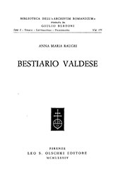 E-book, Bestiario valdese, L.S. Olschki