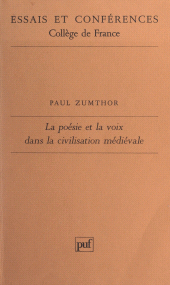 E-book, La poésie et la voix dans la civilisation médiévale, Presses universitaires de France (réédition numérique FeniXX)