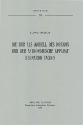 E-book, Die Uhr als Modell des Kosmos und der Astronomische Apparat Bernardo Facinis, Biblioteca apostolica vaticana