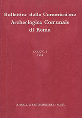 Fascicule, Bullettino della commissione archeologica comunale di Roma : LXXXIX, 2, 1984, "L'Erma" di Bretschneider