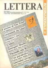 Heft, Lettera internazionale : rivista trimestrale europea : 6, 4, 1985, Lettera Internazionale