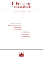 Fascicolo, Il Pensiero : rivista di filosofia : XXVI, 1/2, 1985, InSchibboleth