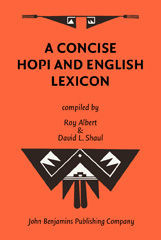 E-book, A Concise Hopi and English Lexicon, John Benjamins Publishing Company