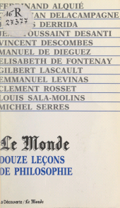 eBook, Douze leçons de philosophie, La Découverte (réédition numérique FeniXX)