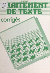 eBook, Traitement de texte : Corrigés, Hachette (réédition numérique FeniXX)