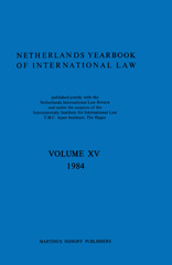 E-book, Netherlands Yearbook of International Law 1984, Instituut, T. M. C. Asser, Kluwer Law International